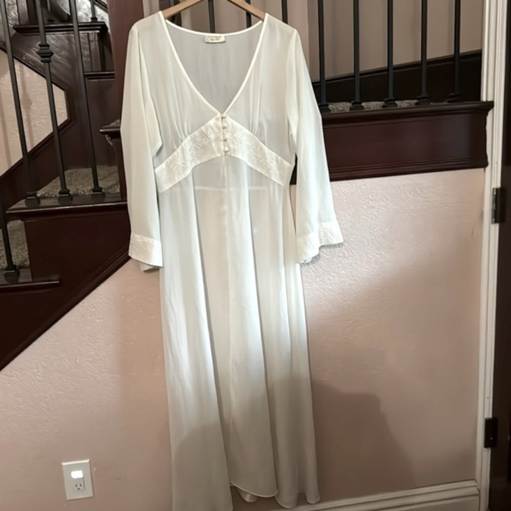 Victoria's Secret Pale Blue Long Sheer Robe